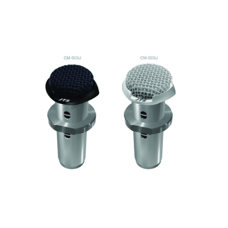 Outlet JTS CM-503N-WH Niskoprofilowy mikrofon powierzchniowy (biały mat/dookólny), z możliwością zamontowania nie tylko w s
